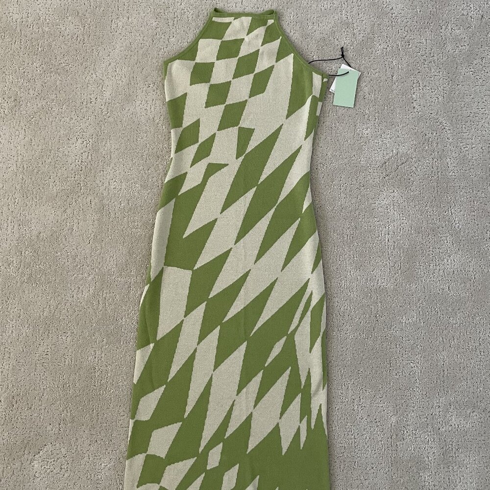 NWT Another Girl Knit Checkered Dress